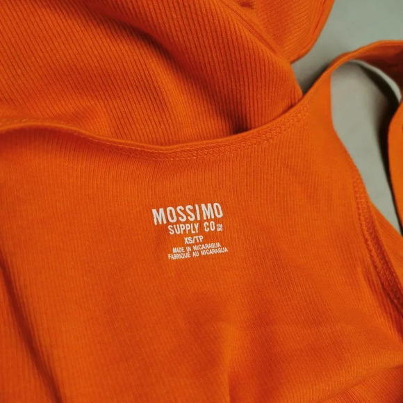 MOSSIMO  Womens Ribbed Tank Orange Size XS - Picture 4 of 4